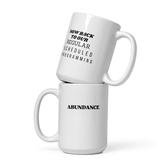 Abundance White Glossy Mug
